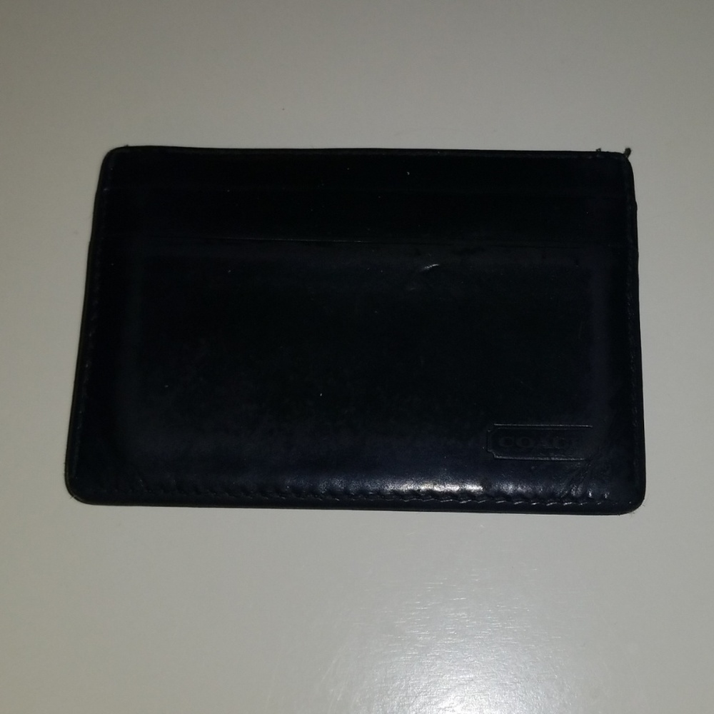 Coach money clip card holder